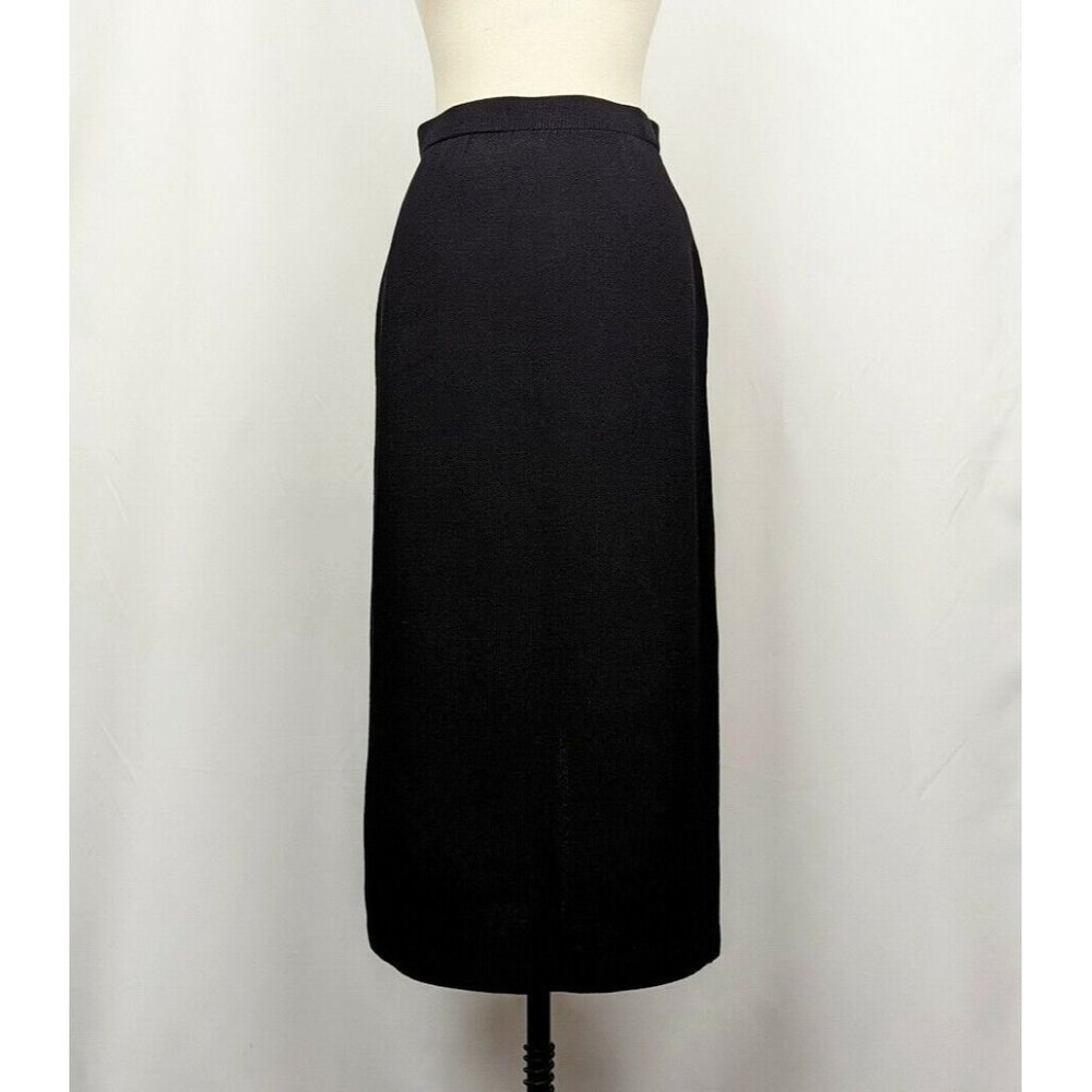 St. John Black Midi Skirt